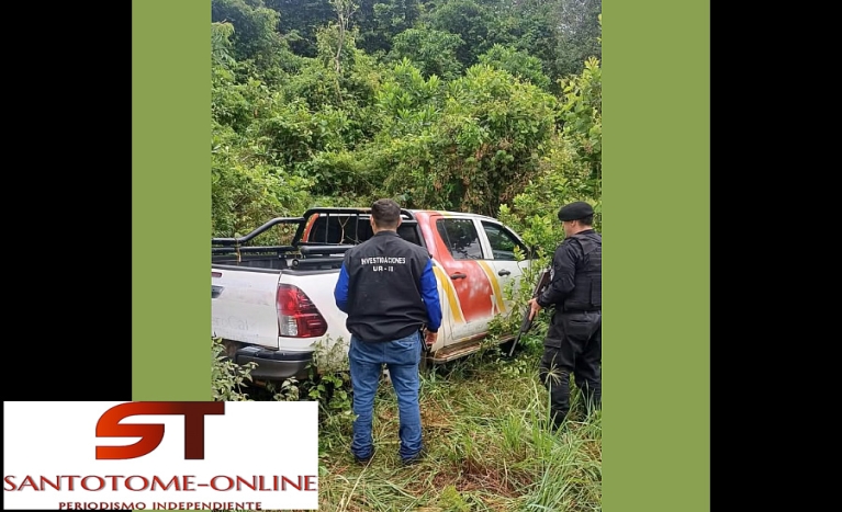 Robo Aeroclub SANTO TOMÉ: Hallaron la camioneta robada, en Oberá Misiones.